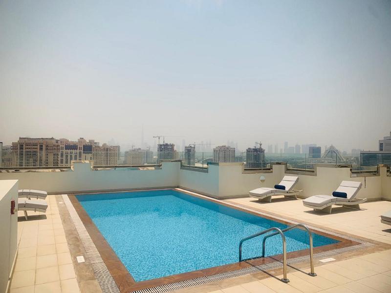 Suha Creek Hotel Apartments Dubai Exterior foto